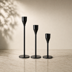 Black Taper Candleholders