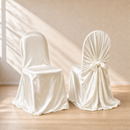 Satin tie-back universal chair cover